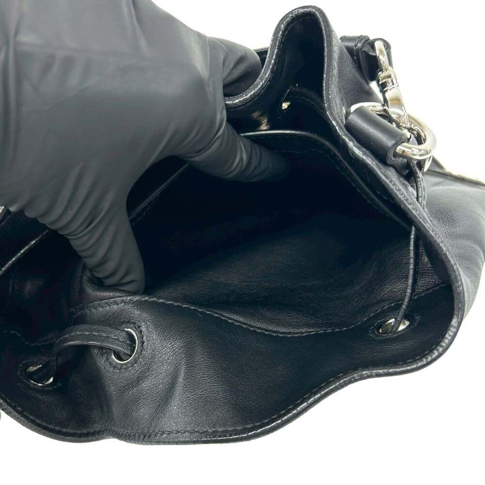 PRADA Black Leather Shoulder Bag - Picture 10 of 10